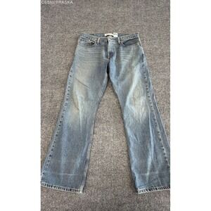 Vintage Y2K Levi's Men's 527 Low Boot Cut Blue Jeans 34x30
